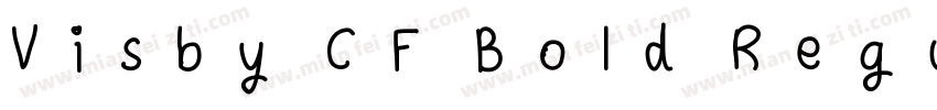 Visby CF Bold Regular字体转换